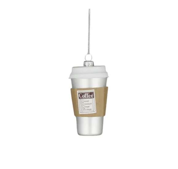 Christmas Ornament - Glass Latte