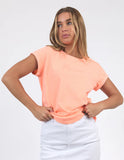 Foxwood Signature Tee - Neon Peach