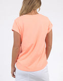 Foxwood Signature Tee - Neon Peach