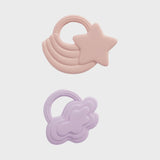 Silicone Teether 2pk - Star & Cloud