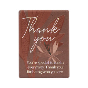 Amber Garden Ceramic Magnet - Thank You
