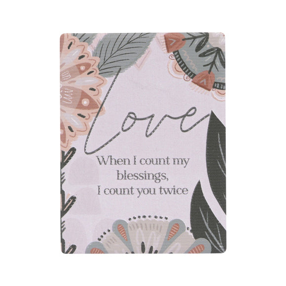 Amber Garden Ceramic Magnet - Love