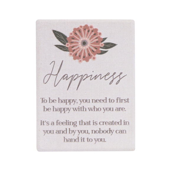 Amber Garden Ceramic Magnet - Happiness