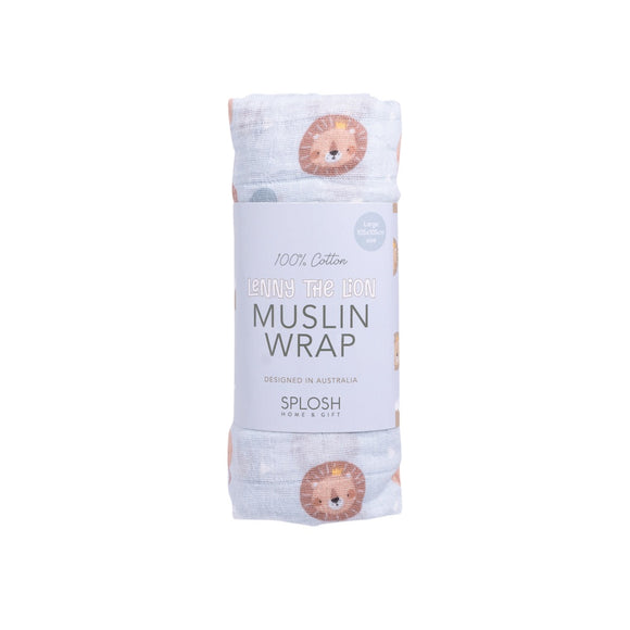 Muslin Wrap - Baby Lion