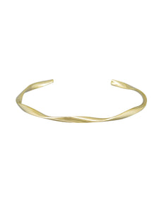 Bracelet - Single Twist Cuff Gold