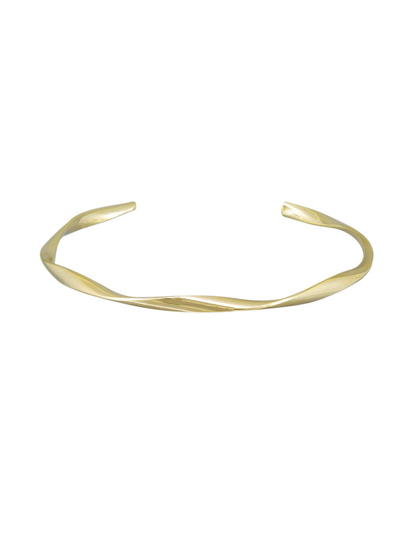 Bracelet - Single Twist Cuff Gold
