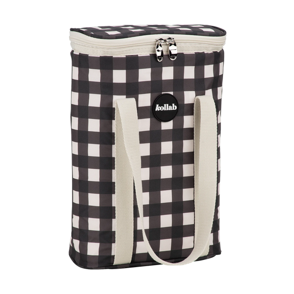 Kollab Wine Cooler Bag - Black Check