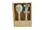 Calm & Breezy Maraca & Bell Stick Set - Squirrel