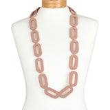 Wooden Chunky Necklace - Camel Brown