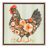 Cottage Grove Framed Canvas Green Hen 44x44
