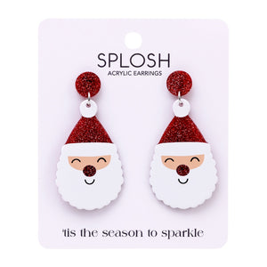 Christmas Earrings - Santa