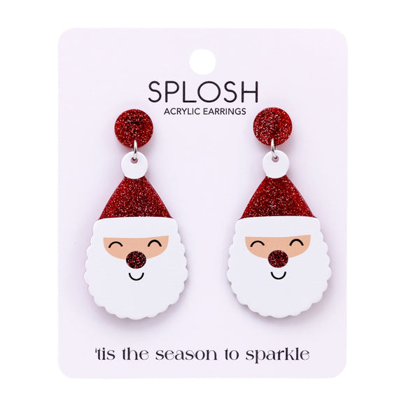Christmas Earrings - Santa