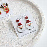 Christmas Earrings - Santa
