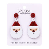 Christmas Earrings - Santa