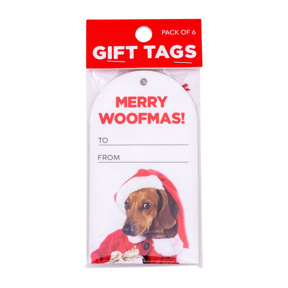 Christmas Gift Tags 6pck - Woofmas