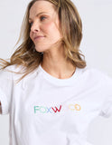 Foxwood Confetti Tee - White