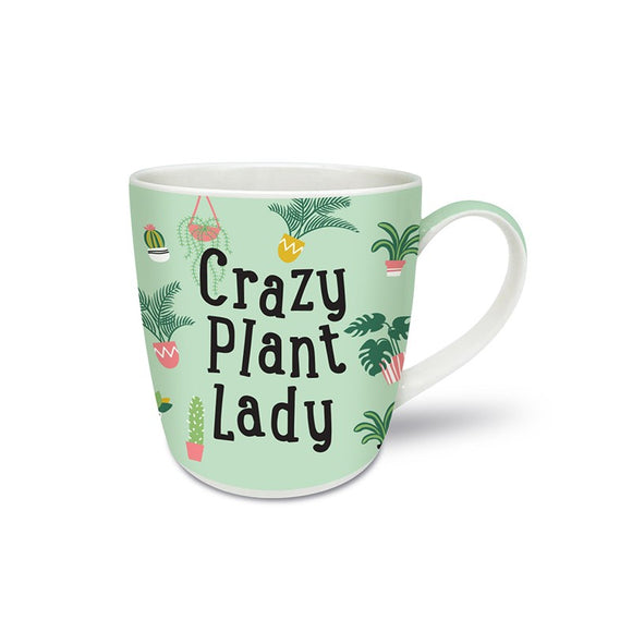 New Bone China Mug - Crazy Plant Lady
