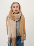 Caramel Duotone Fluffy Scarf