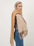Caramel Duotone Fluffy Scarf