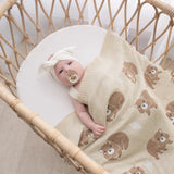 Baby Blanket Australiana - Wombat Natural