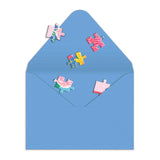 Galison Blooms of Love Greeting Card Puzzle Multi-Coloured