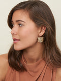 Earrings - Fan Tinkled Gold