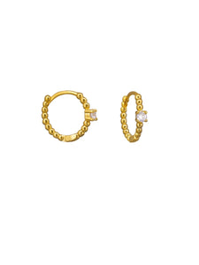 Earrings - Ria Huggies Gold