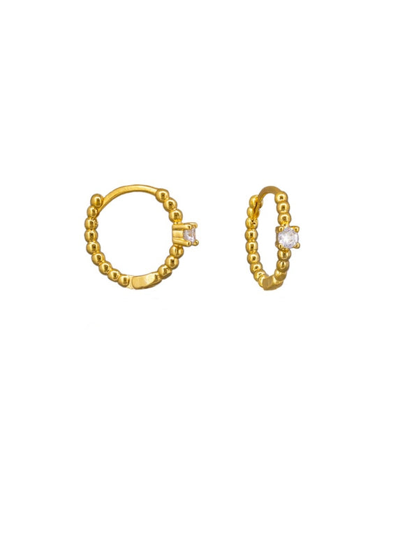 Earrings - Ria Huggies Gold