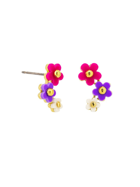 Earrings - Trio Daisy Brights