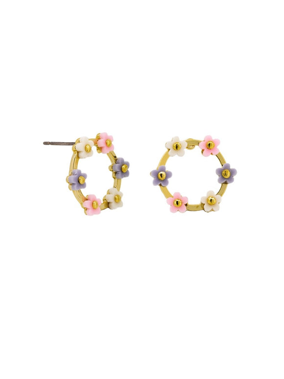 Tiger Tree Earrings - Hoola Daisy Pastel