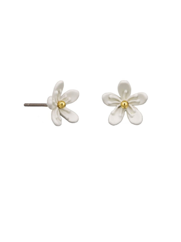 Earrings - Spring Blossom White