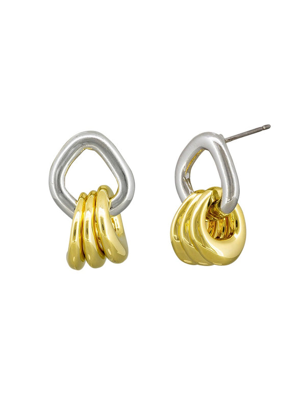 Earring - Gold & Silver Tinkle