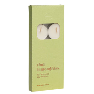 Tealight Candles 10pk - Thai Lemongrass