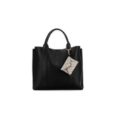 Black Caviar Designs - Margaux 2 Piece Laptop Top Handle Bag Black
