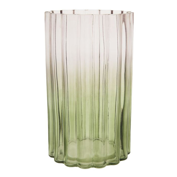 Tilly Glass Vessel - Pink/Green
