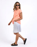 Foxwood Effortless Tee - Neon Peach