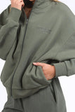 Foxwood Ember Zip Thru - Khaki