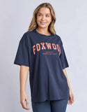Foxwood Interval Tee - Navy/ Orange