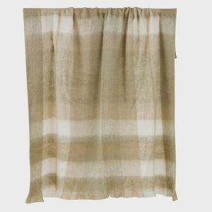 Gertrude Wool Blend Throw - Sage