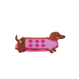 Notebook Sleeve Wiener Dog - Multi-Coloured