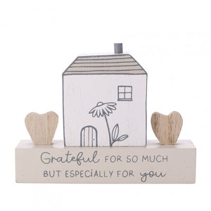 Moments House Plaque - Grateful For You
