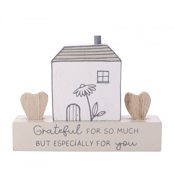 Moments House Plaque - Grateful For You
