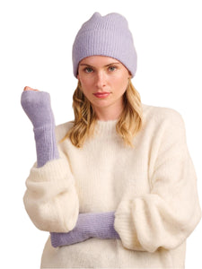 Beanie - Lilac Recycled Knit