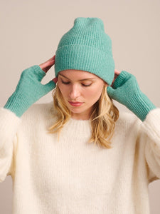 Beanie - Mint  Recycled Knit