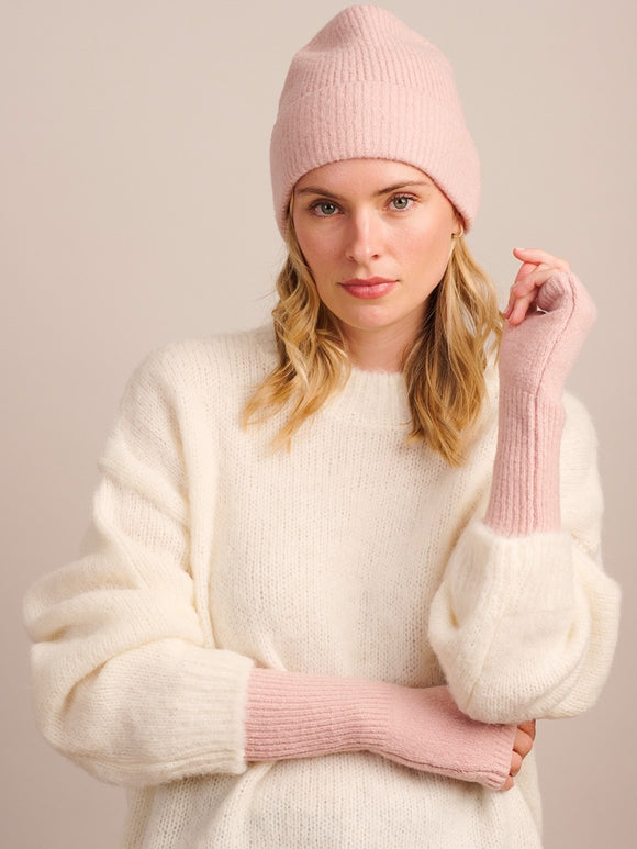 Beanie - Blush Recycled Knit