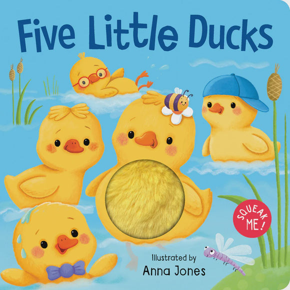 Squeaky plush Board Book - Five little Ducks