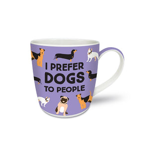 New Bone China Mug - I Prefer Dogs