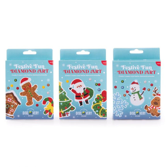 Festive Diamond Art 3pc Kit - Assorted Designs