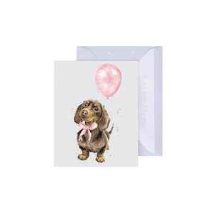 Mini Greeting Card - Girl Sausage
