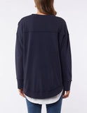 Foxwood Simplified Crew - Washed Navy